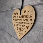 Gift For SON Engraved Heart Son Gift Ideas Birthday Christmas