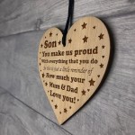 Gift For Son Birthday Christmas Gift From Mum Dad Engraved Heart