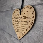 Beautiful Mum Gift Ideas Engraved Heart Mum Birthday Christmas