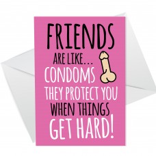 Funny Friendship Birthday Card For Her Rude Humour Card