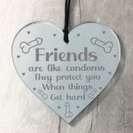 Friendship Gift Engraved Acrylic Heart Best Friend Birthday Xmas