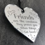 Friendship Gift Engraved Acrylic Heart Best Friend Birthday Xmas