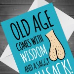 Funny Rude Birthday Card For Him Cheeky Humour Card For Men Dad 