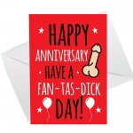 Funny Rude Anniversary Card For Him Her Boyfriend Girlfriend