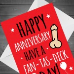 Funny Rude Anniversary Card For Him Her Boyfriend Girlfriend