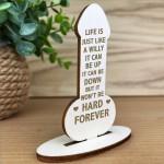 Funny Rude Friendship Plaque Stand Novelty Birthday Christmas