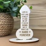 Funny Rude Friendship Plaque Stand Novelty Birthday Christmas
