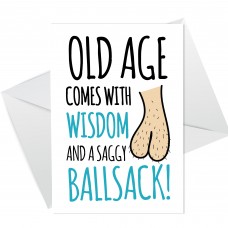 Funny Humour Birthday Card For Him Novelty Rude Birthday Card