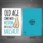 Funny Humour Birthday Card For Him Novelty Rude Birthday Card