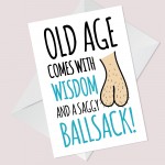 Funny Humour Birthday Card For Him Novelty Rude Birthday Card