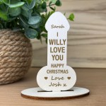 Funny Rude Christmas Gift For Her Girlfriend Wife Engraved