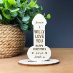 Funny Rude Christmas Gift For Her Girlfriend Wife Engraved