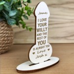 Funny Rude Boyfriend Husband Gifts Personalised Novelty Birthday