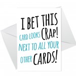 Funny Birthday Card For Dad Mum Son Daughter Humour Card Novelty