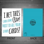 Funny Birthday Card For Dad Mum Son Daughter Humour Card Novelty