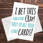 Funny Birthday Card For Dad Mum Son Daughter Humour Card Novelty