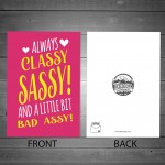 Birthday Card For Daughter Mum Auntie Funny Humour Card Novelty