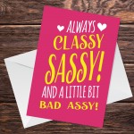 Birthday Card For Daughter Mum Auntie Funny Humour Card Novelty
