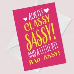 Birthday Card For Daughter Mum Auntie Funny Humour Card Novelty