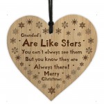 Grandad Christmas Wooden Heart Gift For Grandfather Gift