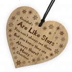 Grandad Christmas Wooden Heart Gift For Grandfather Gift