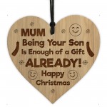 Mum Christmas Funny Gift From Son Novelty Christmas Tag 