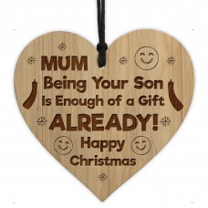 Mum Christmas Funny Gift From Son Novelty Christmas Tag 