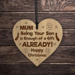 Mum Christmas Funny Gift From Son Novelty Christmas Tag 