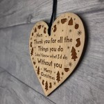 Christmas Nan Gifts Hanging Wooden Tree Decoration Gift