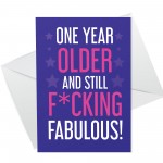 Funny Birthday Card For Her Joke Humour Card For Friend Women