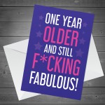 Funny Birthday Card For Her Joke Humour Card For Friend Women