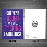 Funny Birthday Card For Her Joke Humour Card For Friend Women