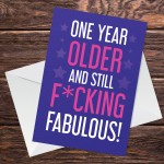 Funny Birthday Card For Her Joke Humour Card For Friend Women