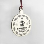 Queen Elizabeth ll In Memory Memorial Christmas Bauble Tree