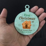 Personalised First 1st Christmas New Home Bauble Tree Decoration