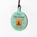 Personalised First 1st Christmas New Home Bauble Tree Decoration