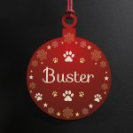 First Christmas Bauble Personalised Dog Cat Christmas Decoration