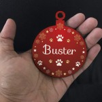 First Christmas Bauble Personalised Dog Cat Christmas Decoration