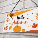Autumn Gifts Autumn House Decor Hanging Hello Autumn Sign