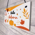 Autumn Gifts Autumn House Decor Hanging Hello Autumn Sign