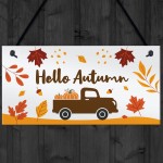 Hanging Hello Autumn Sign Autumn Gifts Autumn House Decor
