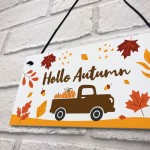 Hanging Hello Autumn Sign Autumn Gifts Autumn House Decor