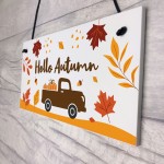 Hanging Hello Autumn Sign Autumn Gifts Autumn House Decor