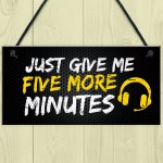 Funny Gamer Gift Gaming Sign For Boys Bedroom Games Room Gift