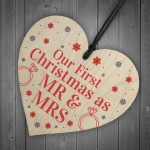 First Christmas As Mr & Mrs Husband Wife Gift Tree Decoration