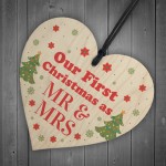 First Christmas As Mr & Mrs Bauble Tree Decoration Novelty Gifts