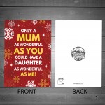 Christmas Card For Daughter Funny Daughter Card From Mum