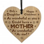 Funny Christmas Gift For Daughter Engraved Heart Mum Gifts