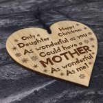 Funny Christmas Gift For Daughter Engraved Heart Mum Gifts