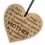 Funny Christmas Gift For Daughter Engraved Heart Mum Gifts
